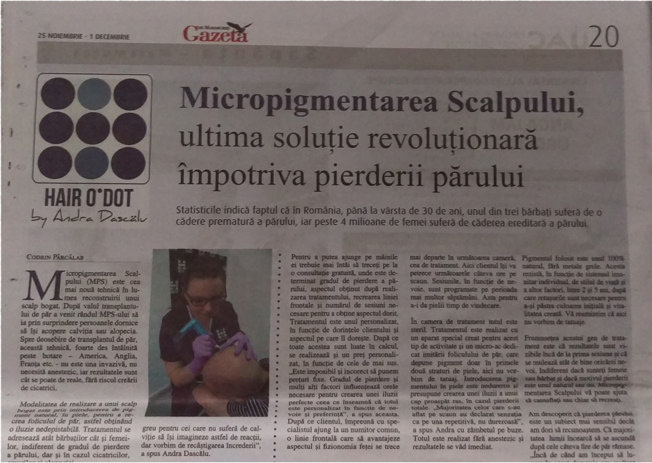 Gazeta de Maramures Micropigmentare Scalp